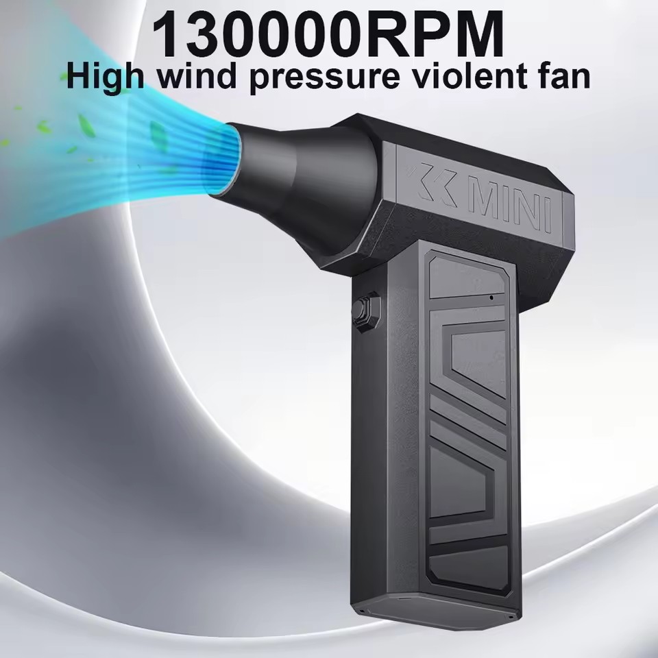 MOBIDEA X3A 電動エアダスター 送風機-130000RPM スーパーパワー、充電式 3 ギア ブラシレスモーター 車/PC/家庭/屋外用