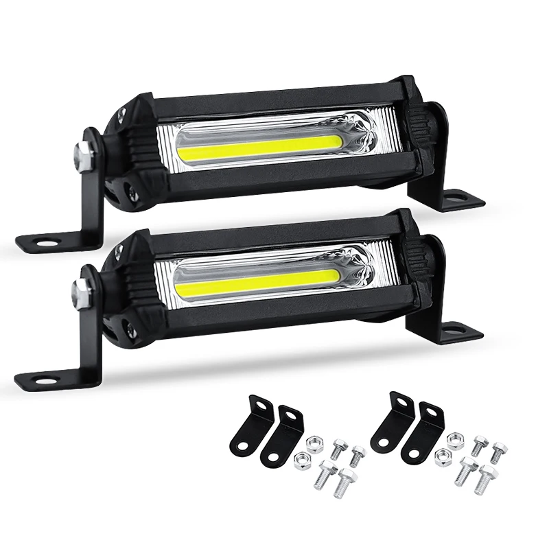 4 インチ COB LED ワークライトバー、トラック トラクター ATV バイク オフロード用 12V/24V スポットライト フォグランプ