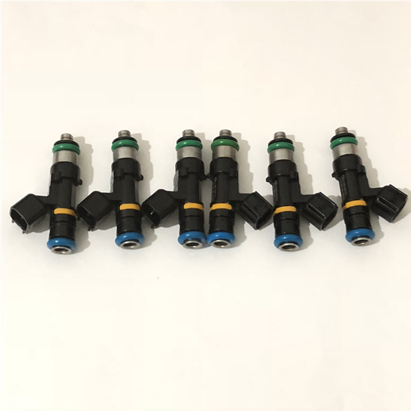 6x トップフィード高性能 48 ミリメートル ev14 1000cc E85 高インピーダンス流量整合燃料インジェクター 0280 158 117 0280158117 スーパー