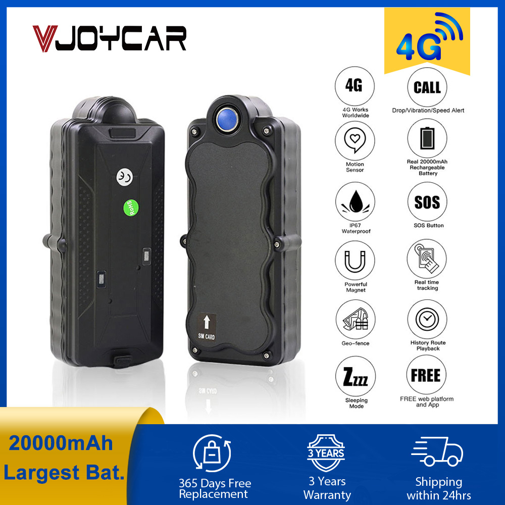 4 グラム GPS トラッカー車の GPS TK20C TK05C 防水ポータブル充電大型バッテリー 20000mAh 強力なマグネットロケーター 3rd サーバー Traccar