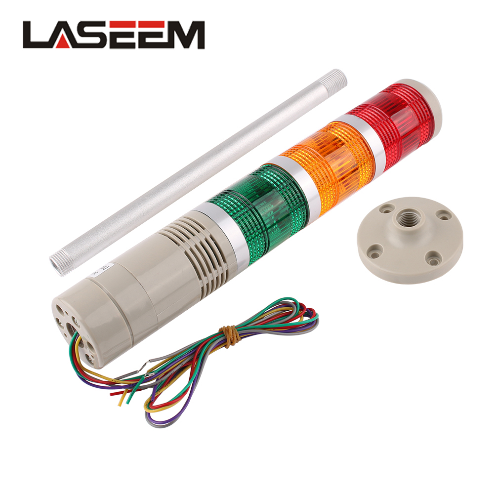 DC 12V 24V 110V 220V 工業用タワー信号警告フラッシュライト LGP-505 インジケーター定常ランプ LED ブザー色