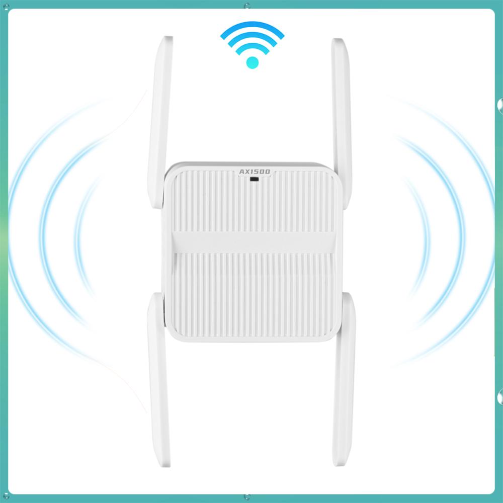 WiFi 6 リピーターエクステンダー 1500Mbps WiFi エクステンダー信号ブースター 4*2dbi アンテナ WiFi 6 レンジエクステンダー長距離ネットワーク簡単セット