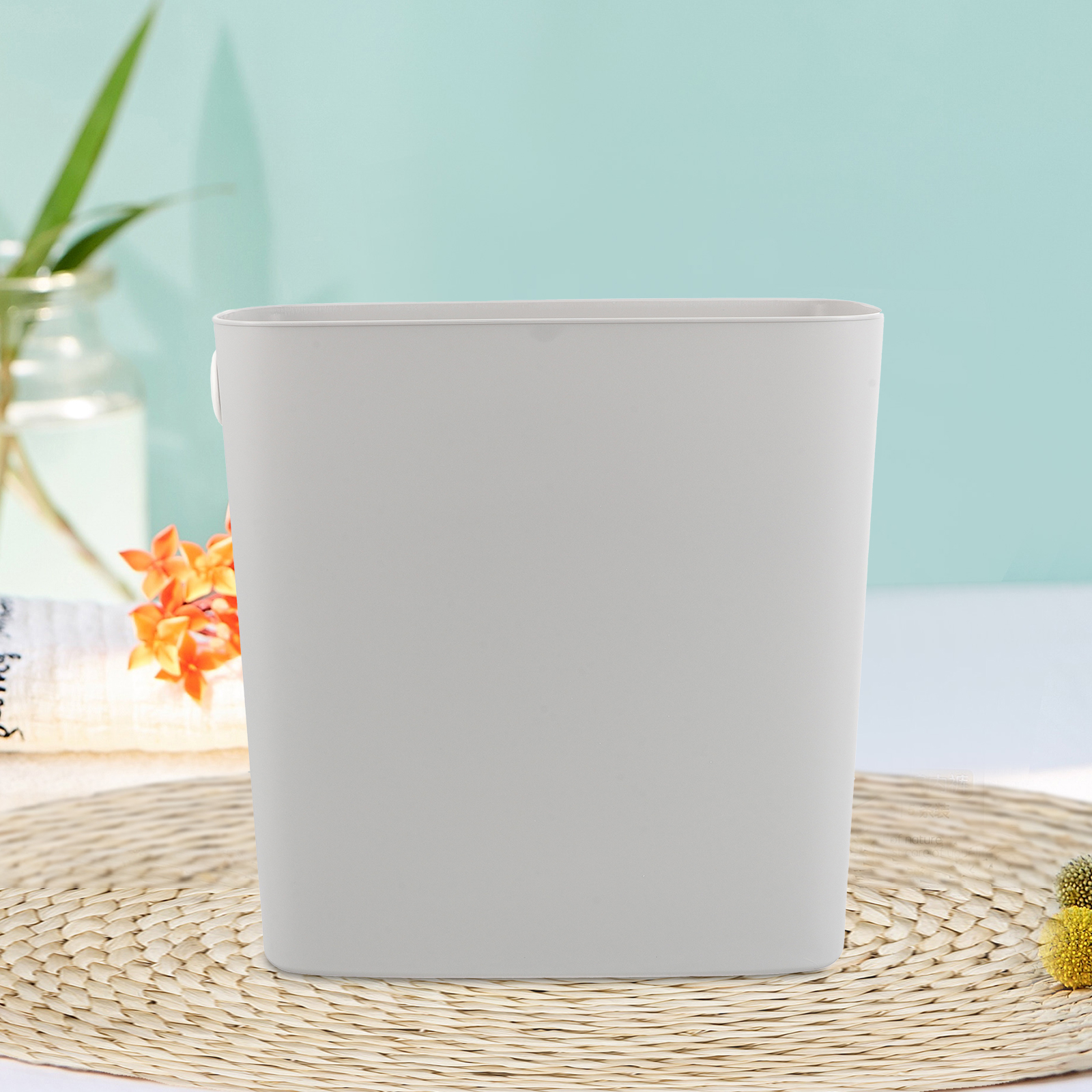 スリムゴミ箱 30L 狭いスペースゴミ箱浴室寝室キッチンプラスチック廃棄物容器厚みのある家庭用ゴミバケツ