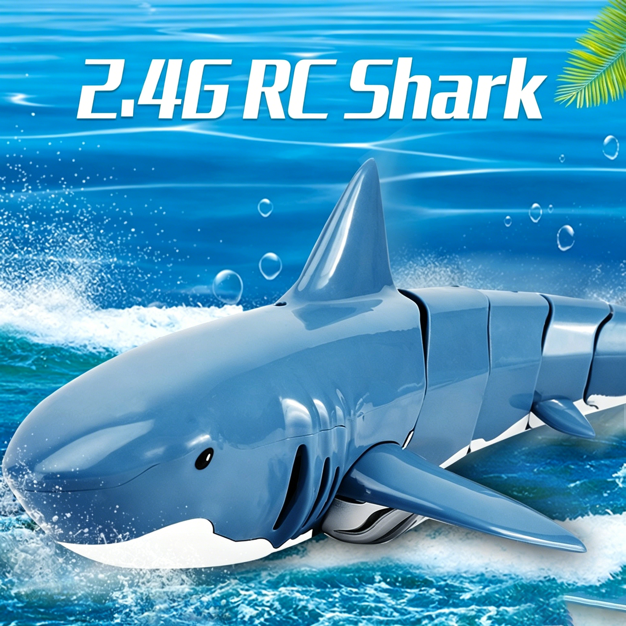 RC サメリモコンクジラスプレー水 2.4 グラム電気フローティング楽しいおもちゃのボート少年リモコン子供のギフト