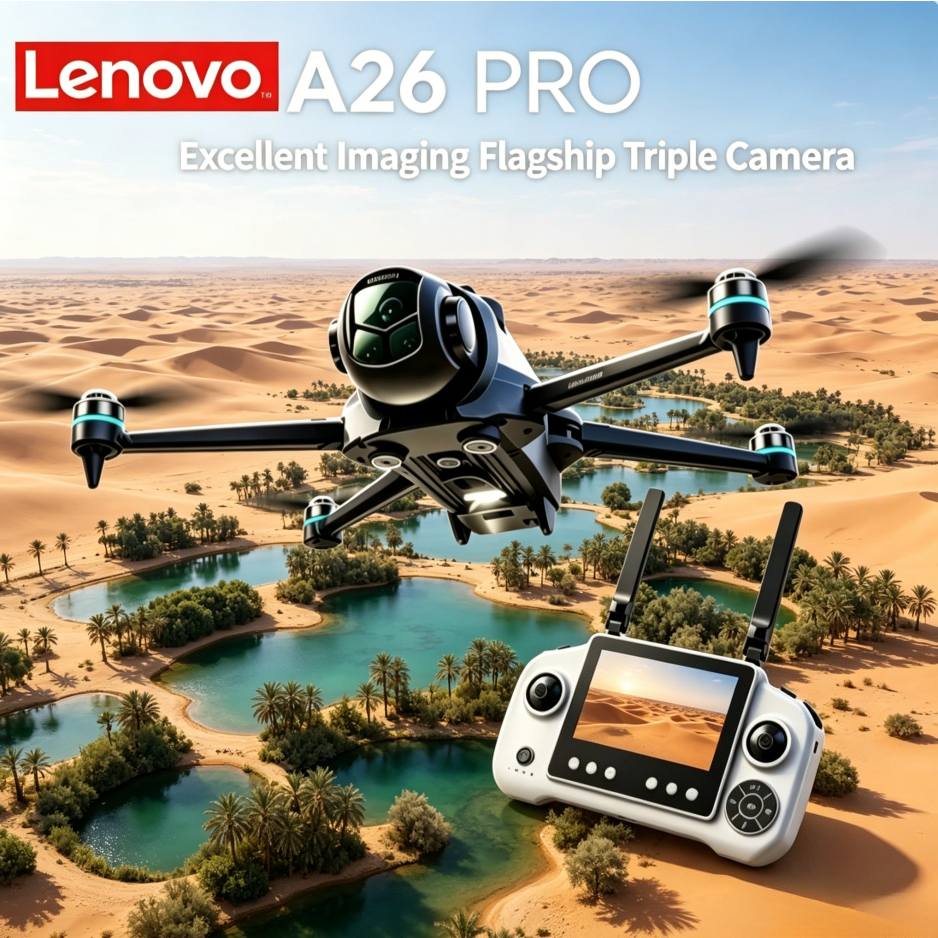 レノボ A26Pro ドローン 8K HD 4K カメラ 5G WIFI FPV 折りたたみ式 Quadcopter ブラシレス障害物回避プロの航空写真