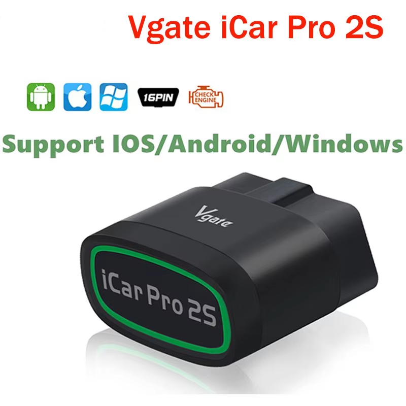 Vgate iCar Pro 2S ELM327 Bluetooth 5.3 Android/IOS/PC OBD2 車診断ツール ELM 327 アップグレードバージョン OBD