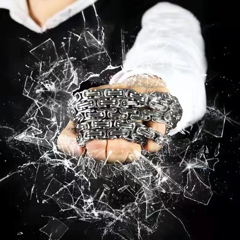 1 メートルドラゴン自己防衛ブレスレットファッションヒップホップ個人セキュリティ保護鞭男性女性ユニバーサルステンレス鋼
