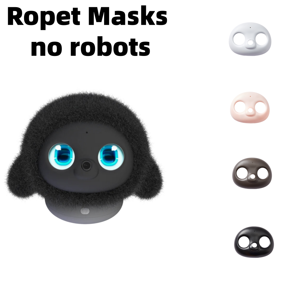 1 個 Ropet マスクロボットアクセサリーペットロボットおもちゃのかわいいインテリジェントな仲間 AI 魅力的なスマートパーツ (マスクのみ、ロボットなし)