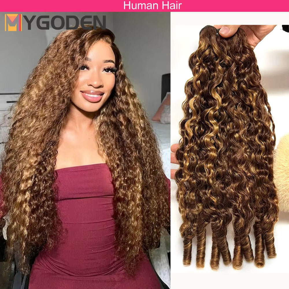 ビルマ巻き毛バンドル人毛品質ハイライトディープウェーブ生毛バンドル二重描画ベトナムヘアエクステンション