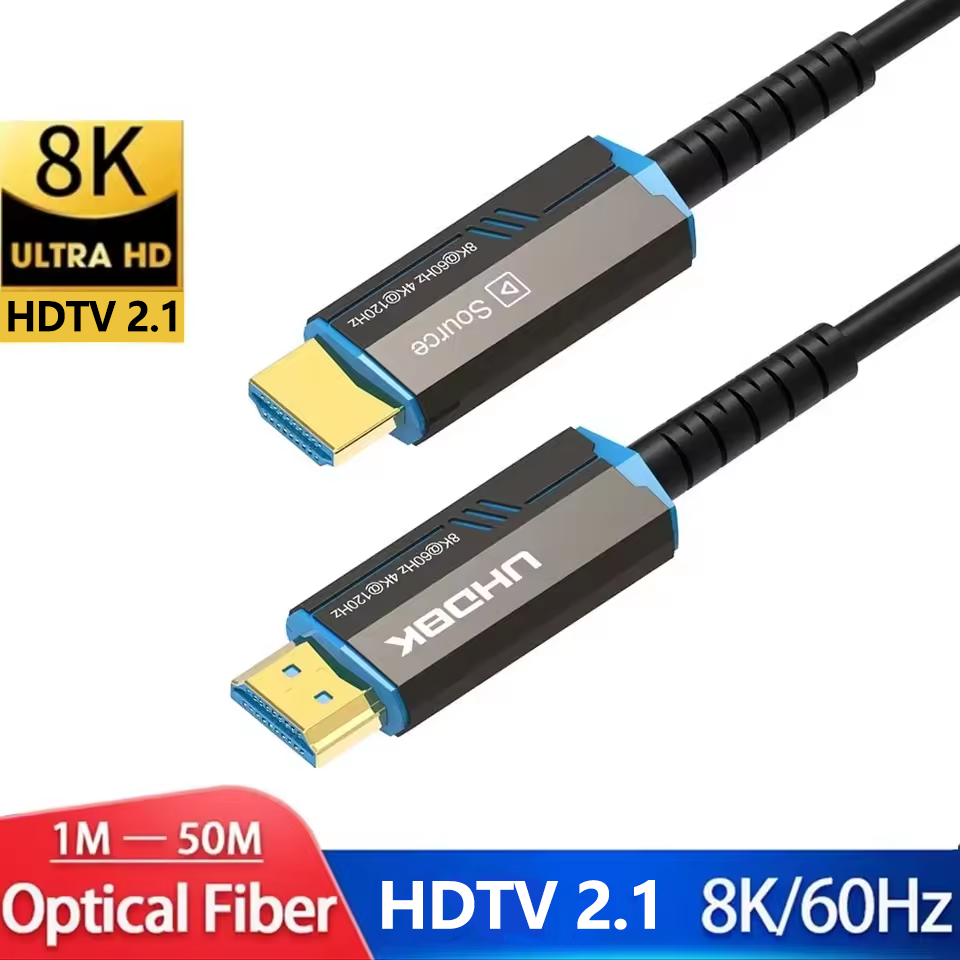 8K HDMI 2.1 光ファイバーケーブル 8K@60Hz 4K@120Hz 48Gbps 速度 HDR eARC HDMI 2.1 ケーブルテレビ PS5 プロジェクター 3 メートル 5 メートル 10 メートル 20 メートル 30 メートル 50 メートル