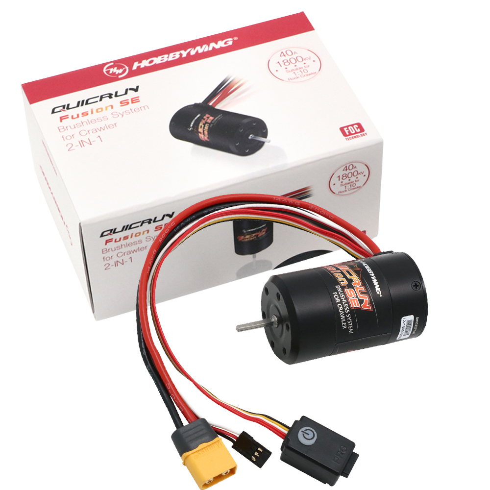 Hobbywing QuicRun Fusion SE 1200KV / 1800KV センサー付きブラシレスモーター内蔵 40A ESC 2 で 1 防水 1/10 1/8 RC カーパーツ