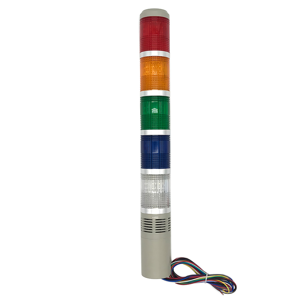 35mA 電流産業用多層 LED タワー信号ストロボ注意灯 TB50-5W-D-J