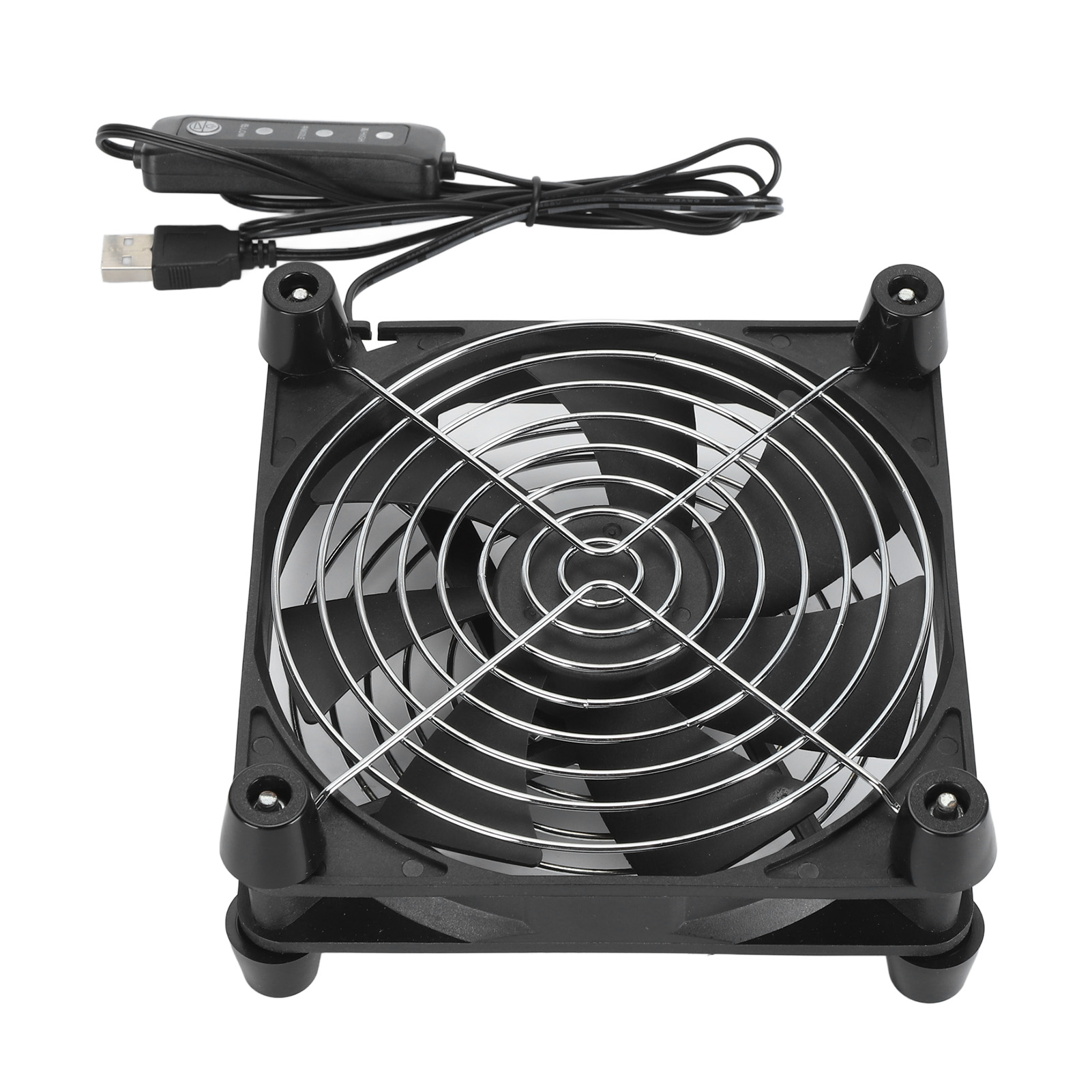 140mm コンピューターケースファン 3段階速度調整 5V USB電源 2800RPM ポータブルコンピューターケース冷却ファン（タブレット、テレビ受信機、ルーター、DVR用）