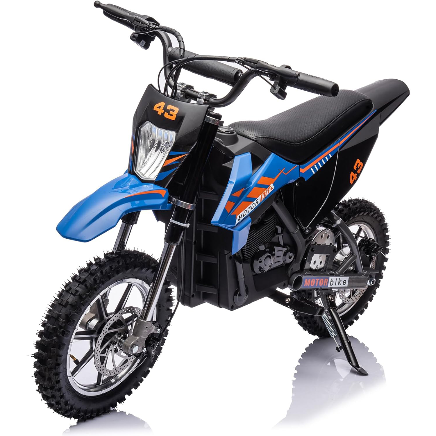 36V 電動ダートバイク 子供用 おもちゃに乗って、15.5MPH オフロードバイク 500W モーター、LED ヘッドライト、レザーシート、デュアルブレーキ
