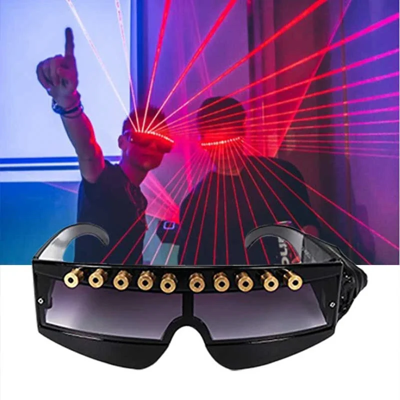 LED メガネレイブパーティー DJ ライトサングラスステージショーダンス光るディスコレーザービーム音楽発光ナイトクラブバー小道具