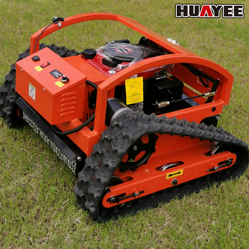 Customized robotic lawnmower,equipped with a high-powered diesel engine,selectable cutting width,and comes with a remote control
