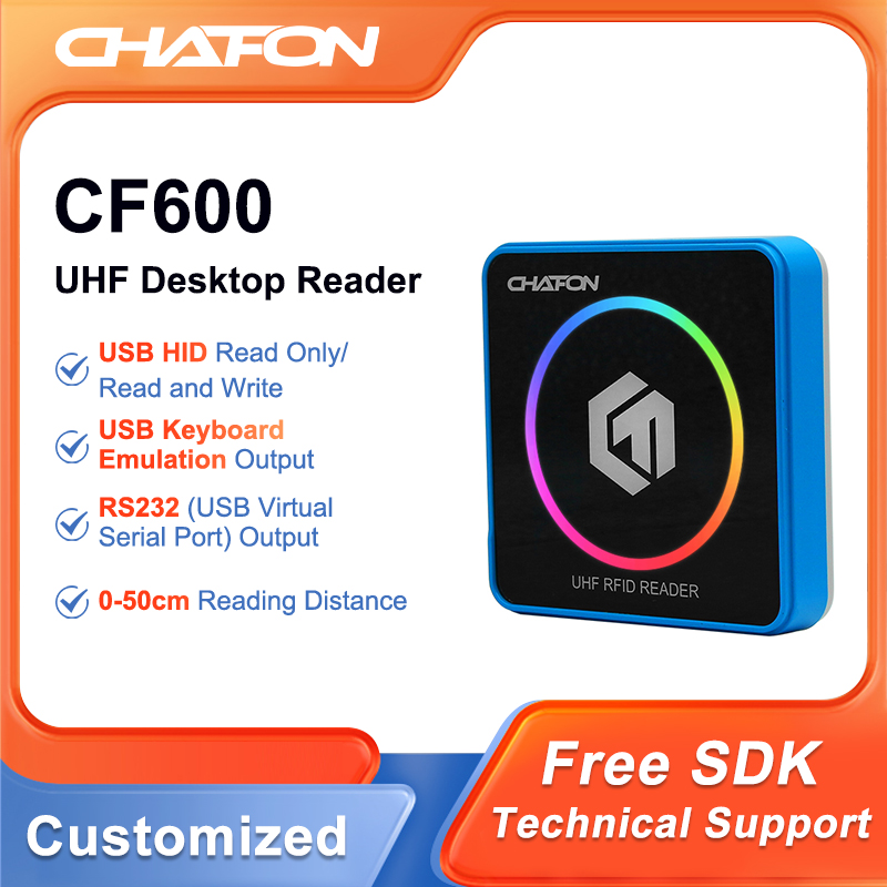 CHAFON CF600 usb rfid uhf リーダーおよびライター 865Mhz 〜 868Mhz 完全な英語 SDK デモ ソフトウェア ユーザー マニュアル ソース コード付き