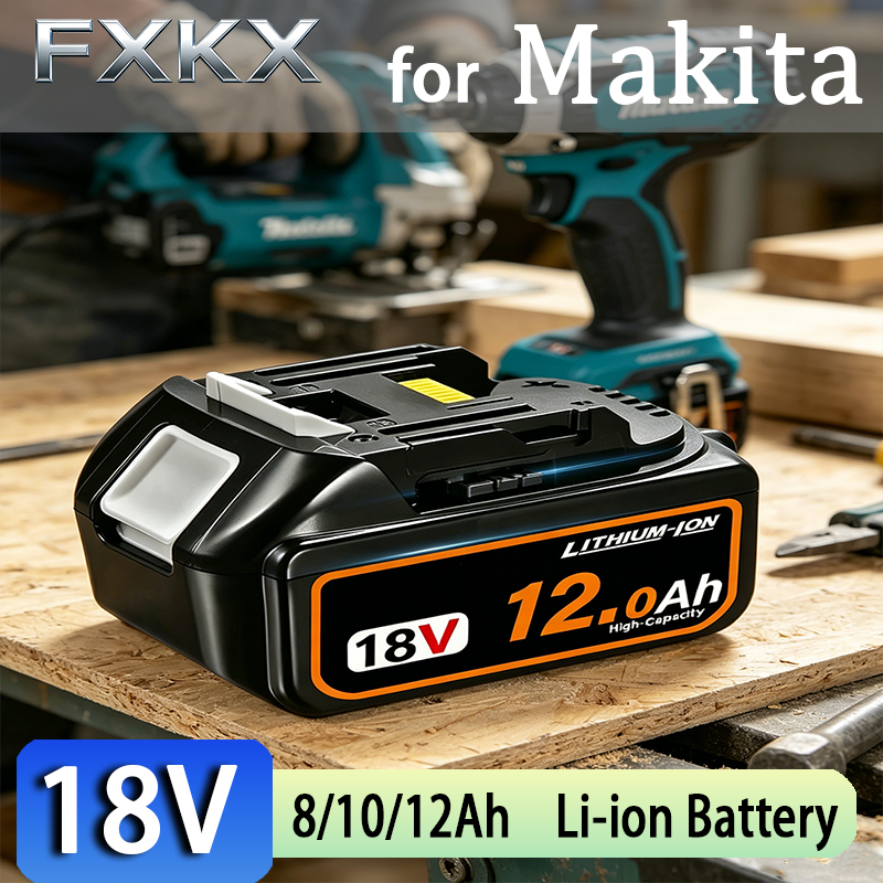 マキタ 18V 充電式バッテリー 8/10/12Ah リチウムイオン電池マキタ電動工具バッテリー EU/米国プラグ