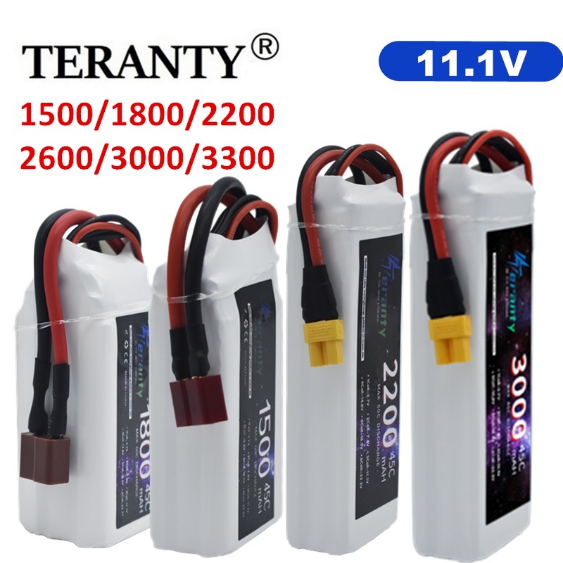 11.1V リポバッテリー 3S 1500mah 1800mAh 2200mah 2600mAh 3000mAh 3300mAh ディーンズ T コネクタ XT60 Rc カー FPV レーシングドローン用
