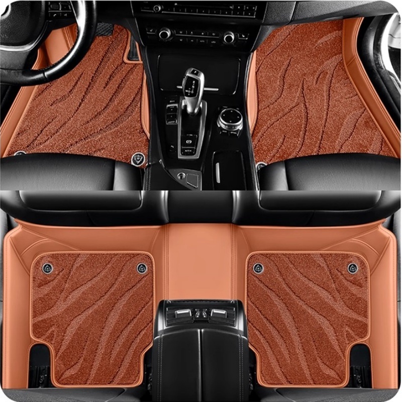 5D カスタム車のフロアマットメルセデスベンツ GLC X253 GLC クーペ C253 2015-2025 自動車カーペット二層フットコシェ床毛布