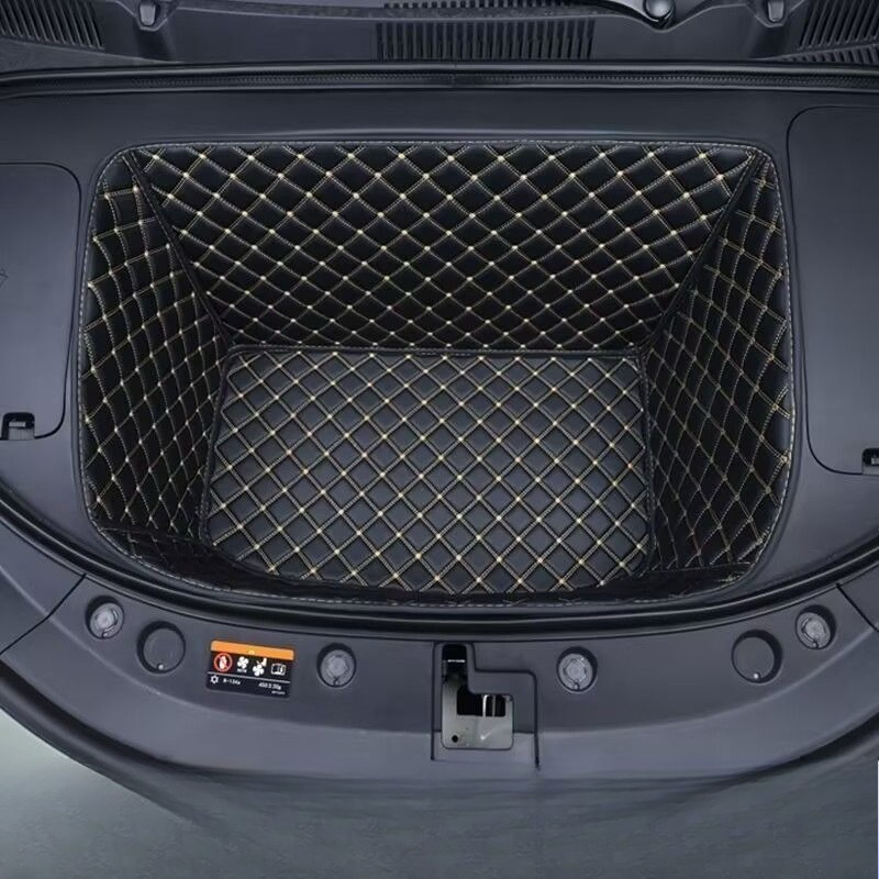 Byd アシカ 7 アシカ 07 2024 2025 車のトランクマットフロントトランクライナー貨物革床カーペットトレイプロテクターアクセサリー