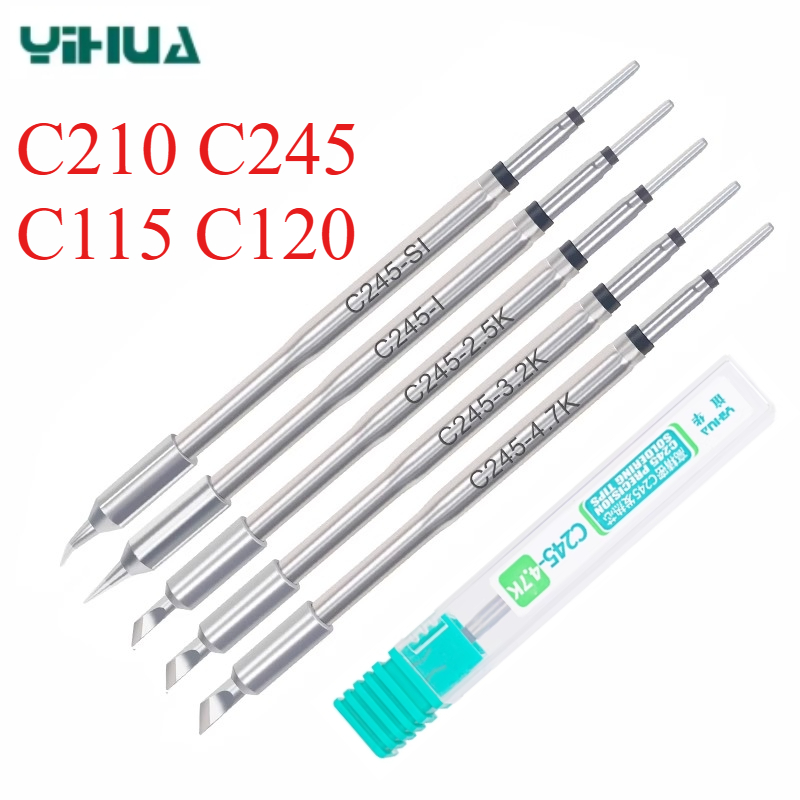 YIHUA オリジナル C210 C245 C115 C120 982D-1 はんだチップ精密溶接ごてヘッドはんだステーション電話修復ツール
