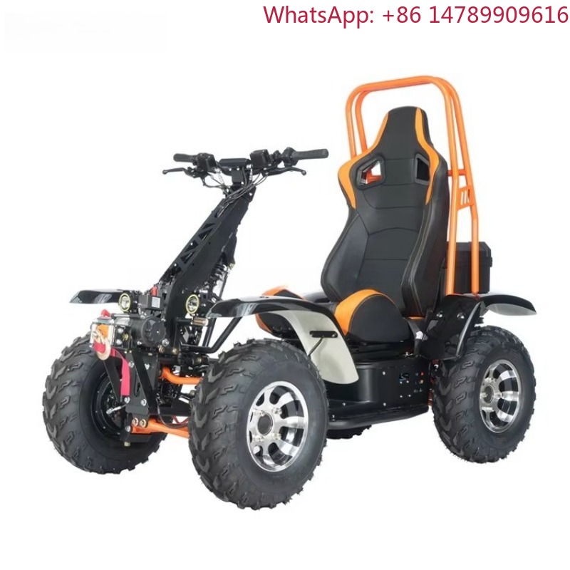 4*4 スクーター 6000 ワットオフロード車両レーシングカート 4 輪駆動バギー 60V 50Ah リチウム電池付き