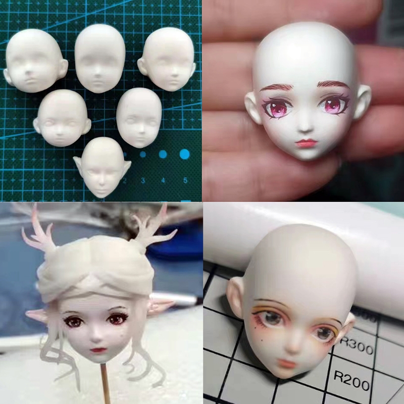 人間の顔 3D 人形エポキシ樹脂モールドアロマセラピー石膏シリコーン型 DIY 人形の顔粘土チョコレート金型ベーキングツール工芸品