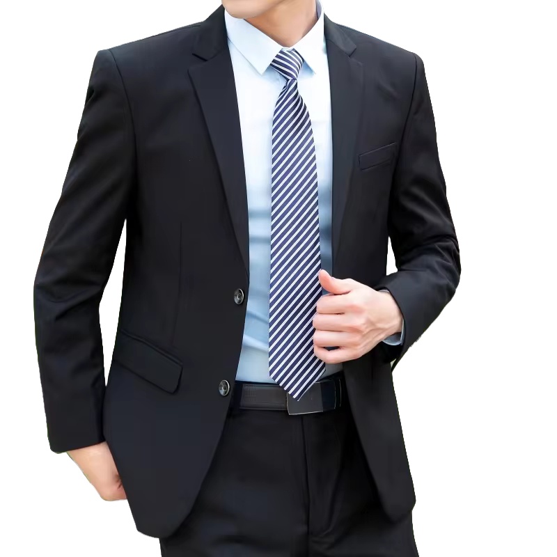 8XL スーツ (ブレザー パンツ) ファッション ビジネス 紳士 イタリア スタイル スリム ソリッド カラー プロフェッショナル スーツ 結婚式 新郎ベストマン スーツ