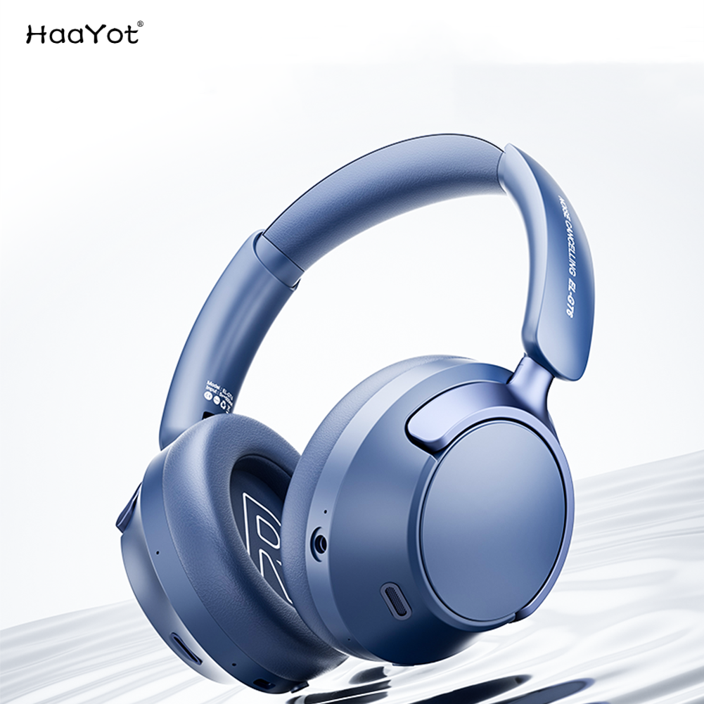 HaaYot ANC ワイヤレスヘッドフォン Bluetooth 6.0 HIFI レベル 42dB 適応ノイズキャンセリング空間オーディオ折りたたみ式オーバーイヤーヘッドセット