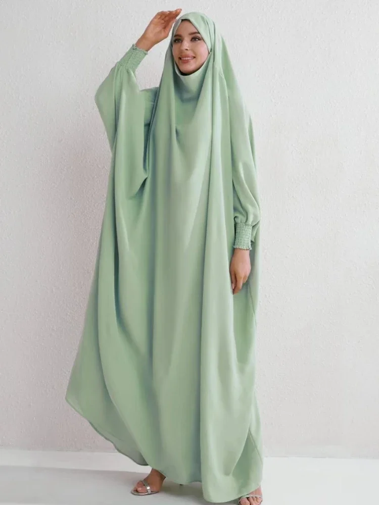 イードイスラム教徒ロングキマールドレス女性祈り衣服サウジアラビアラマダンワンピース Jubha マキシローブ Musulman カフタン jilbab