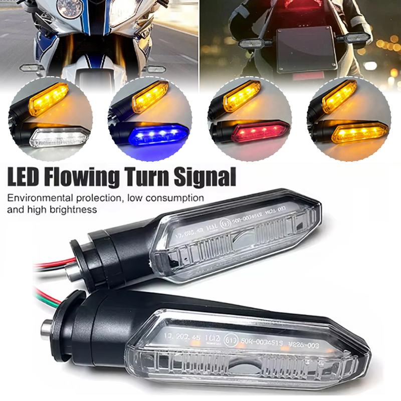 オートバイ LED ウインカー 12V ダイナミックデュアルカラーアンバー流れる昼間光ウインカーホンダ CRF250L ADV150 NC750X CB125