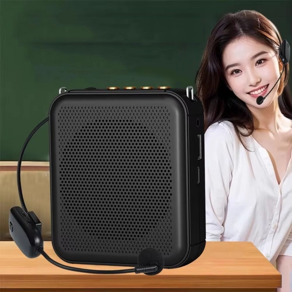 K5 ワイヤレス音声アンプ FM ラジオ軽量教室サウンドスピーカー多機能ベルト付きサウンドアンプ旅行