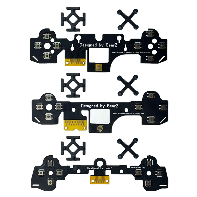 GEARZ フェイスボタンクリッキーキット PS5 コントローラー用、カスタム触覚 Dpad アクションボタン機械式マイクロモーションクリックキット
