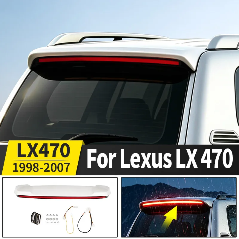 1997-2007 レクサス LX470 リアトランク LED スポイラー風の抵抗を軽減アップグレード車の外装チューニング修正アクセサリー