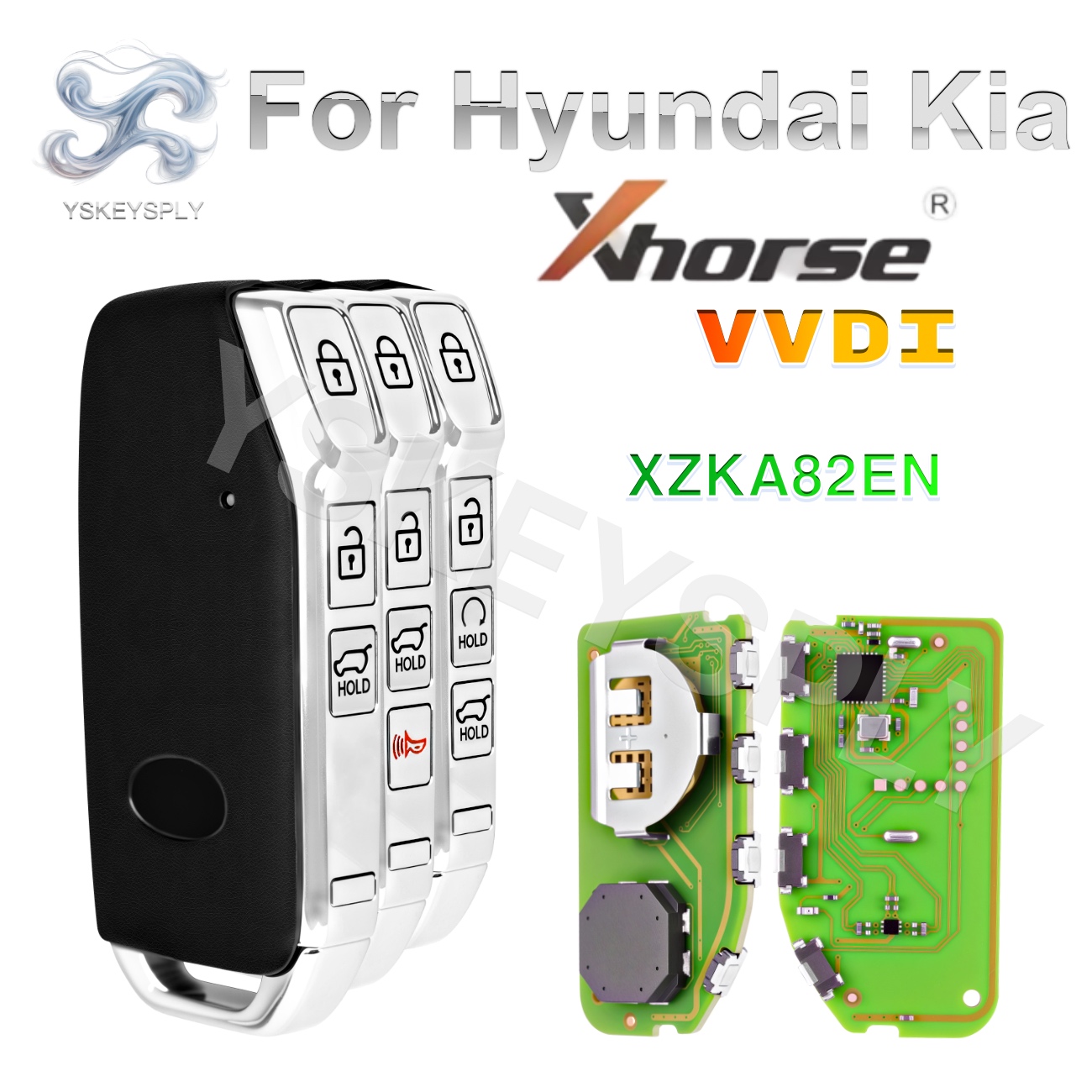 起亜ヒュンダイ Sportage ニロ K7 K5 Xhorse VVDI XZKA82EN ユニバーサルスマートキー PCB グローバルバージョン 47 4A 8A チップ