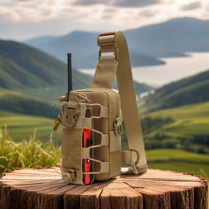 アウトドアスポーツウォーターボトルチェストバッグカバー腰掛け多機能ウエストバッグ屋外登山サイクリングリグポーチ