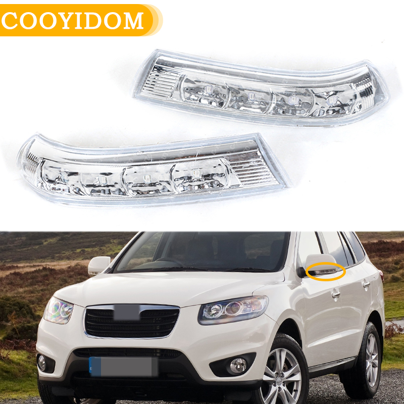 バックミラーターンシグナルライトヒュンダイサンタフェ 2010 2011 2012 ベラクルス IX55 2007-2012 LED インジケータウインカーリピーター