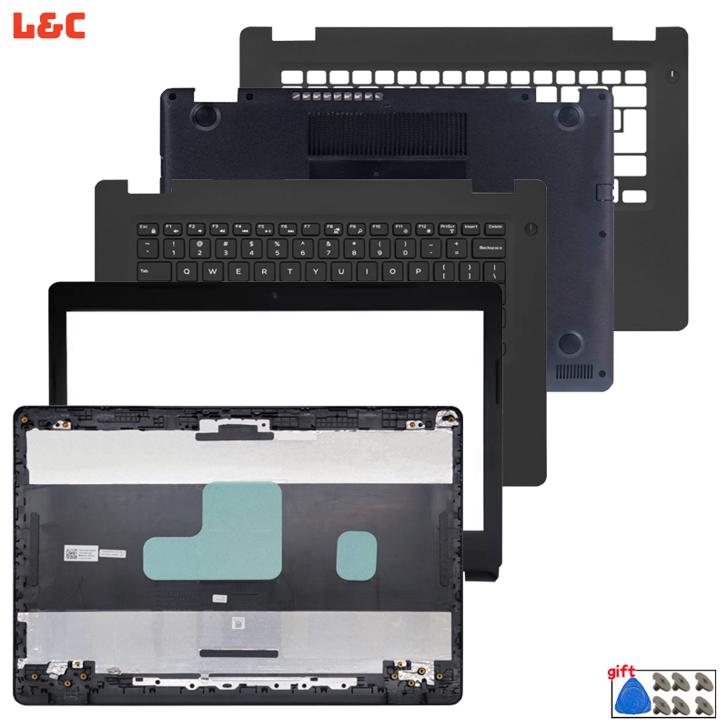 Latitude 3490 E3490 L3490 ノートパソコンの Lcd 背面蓋背面トップカバーフロントベゼル US キーボードパームレストボトムケースコンピュータ部品