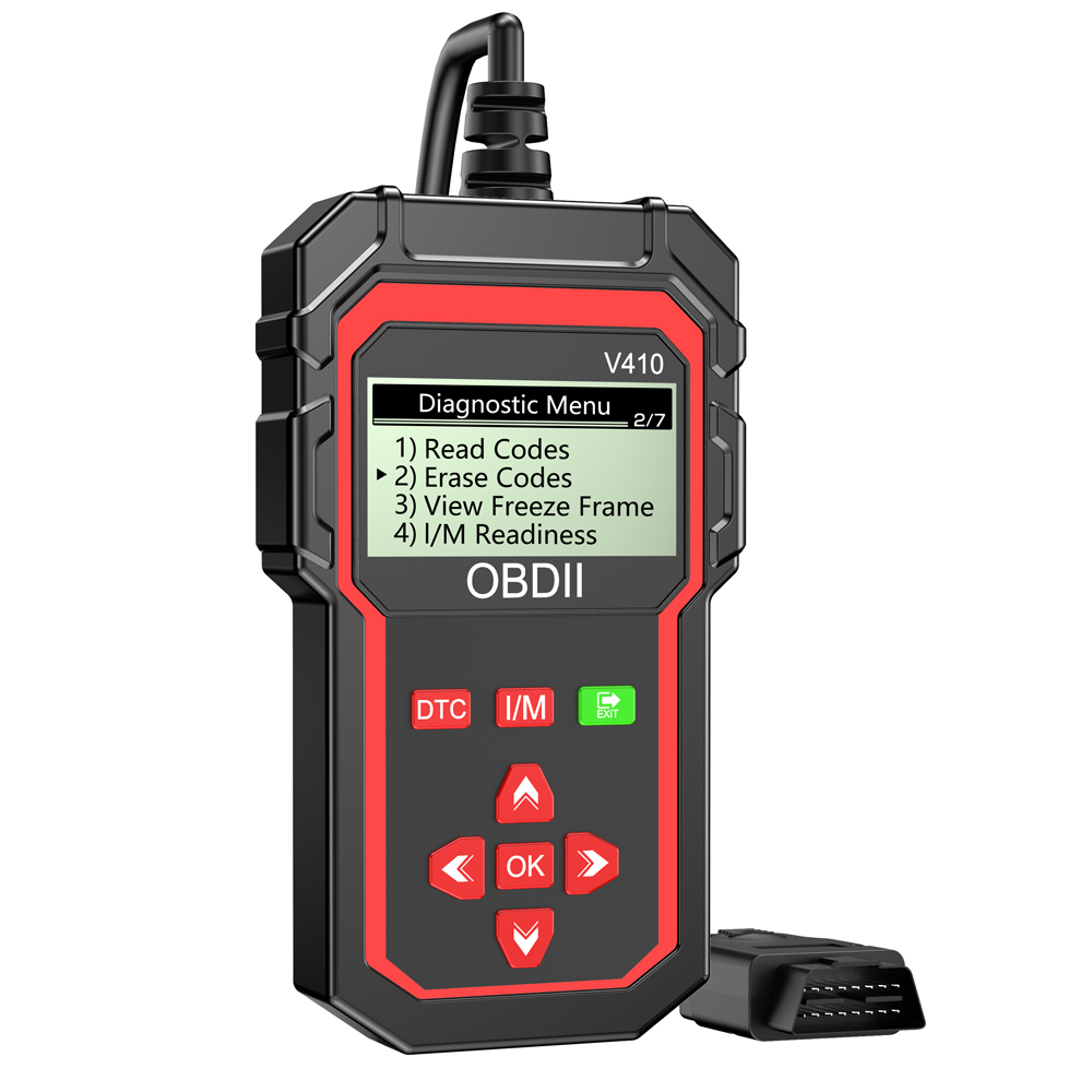 車診断ツール OBD2 スキャナー自動エンジンシステム検出 V410 ELM 327 OBDII EOBD 読み取り/クリア障害コード OBD2 コードリーダー