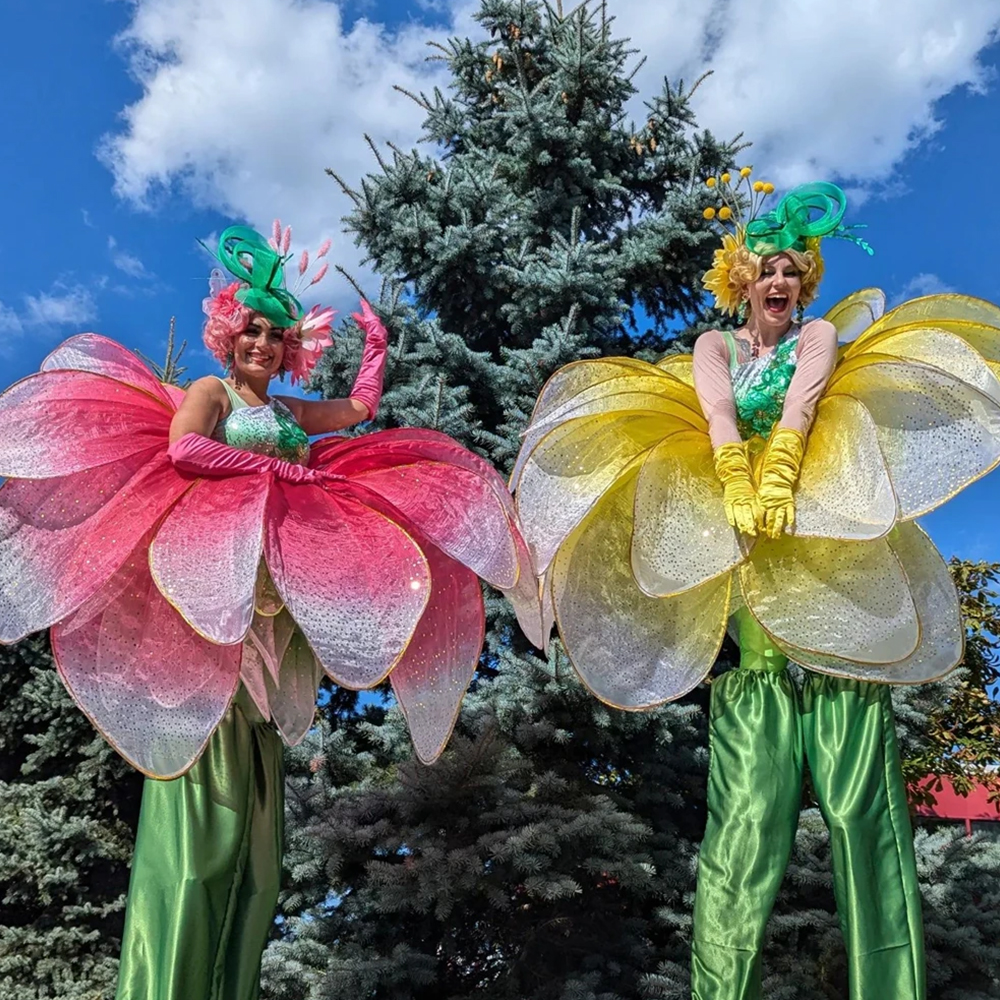 フルカラー LED 花びらスカート ドレス ダンス パフォーマンス ビッグ スイング モダン ロボット スーツ ロング ブロッサム ドレス 大人用