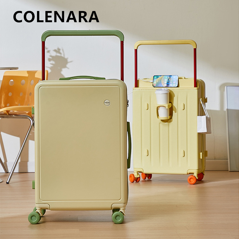 COLENARA 20 "24" 28 インチ大容量 USB 充電トロリーケース多機能荷物高品質 PC 搭乗ボックススーツケース