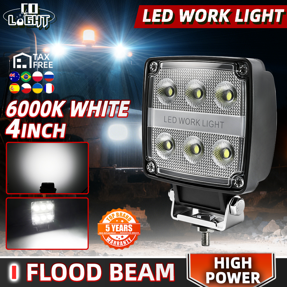 CO LIGHT オフロード使用 LED ショベル作業灯 60V ヘッドライトローダートラクターフォークリフト補助ライトとピンコネクタ