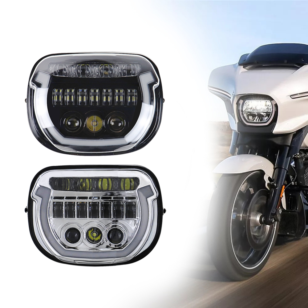 オートバイ LED ヘッドライト ハイ/ロービーム ホワイト DRL ハーレーストリート グライド 2024 CVO ストリート グライド 2023-2024 用