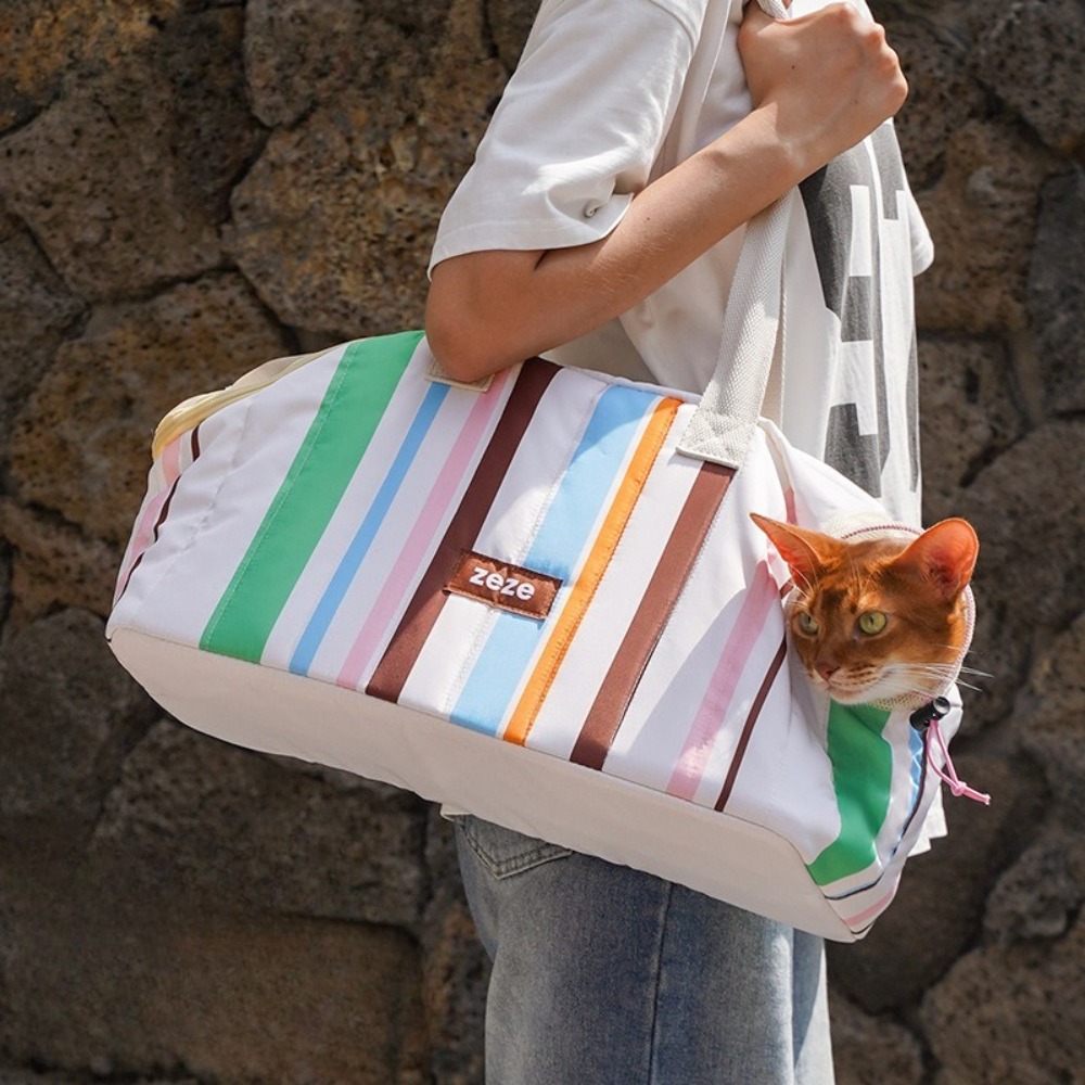 通気性のあるペットキャリーバッグポータブルソフト屋外ウォーキング旅行キャリーバッグ小型犬や猫用ペット製品用品