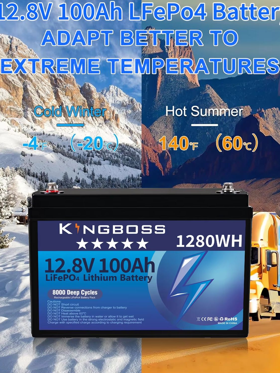 12V 100Ah LiFePO4 バッテリー RV キャンプトローリングモーター魚探ボートトラクションフィッシングモーターオフグリッドソーラー