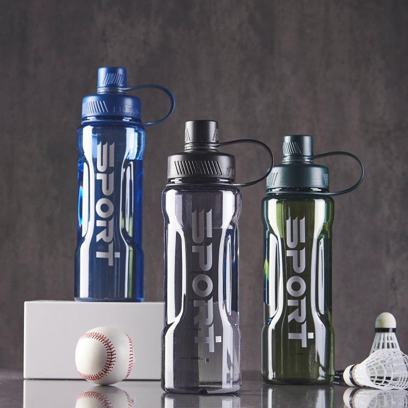 1L/1.35L/2L スポーツウォーターボトル、大容量プラスチックカップ、家庭用屋外漏れ防止スポーツウォーターボトル