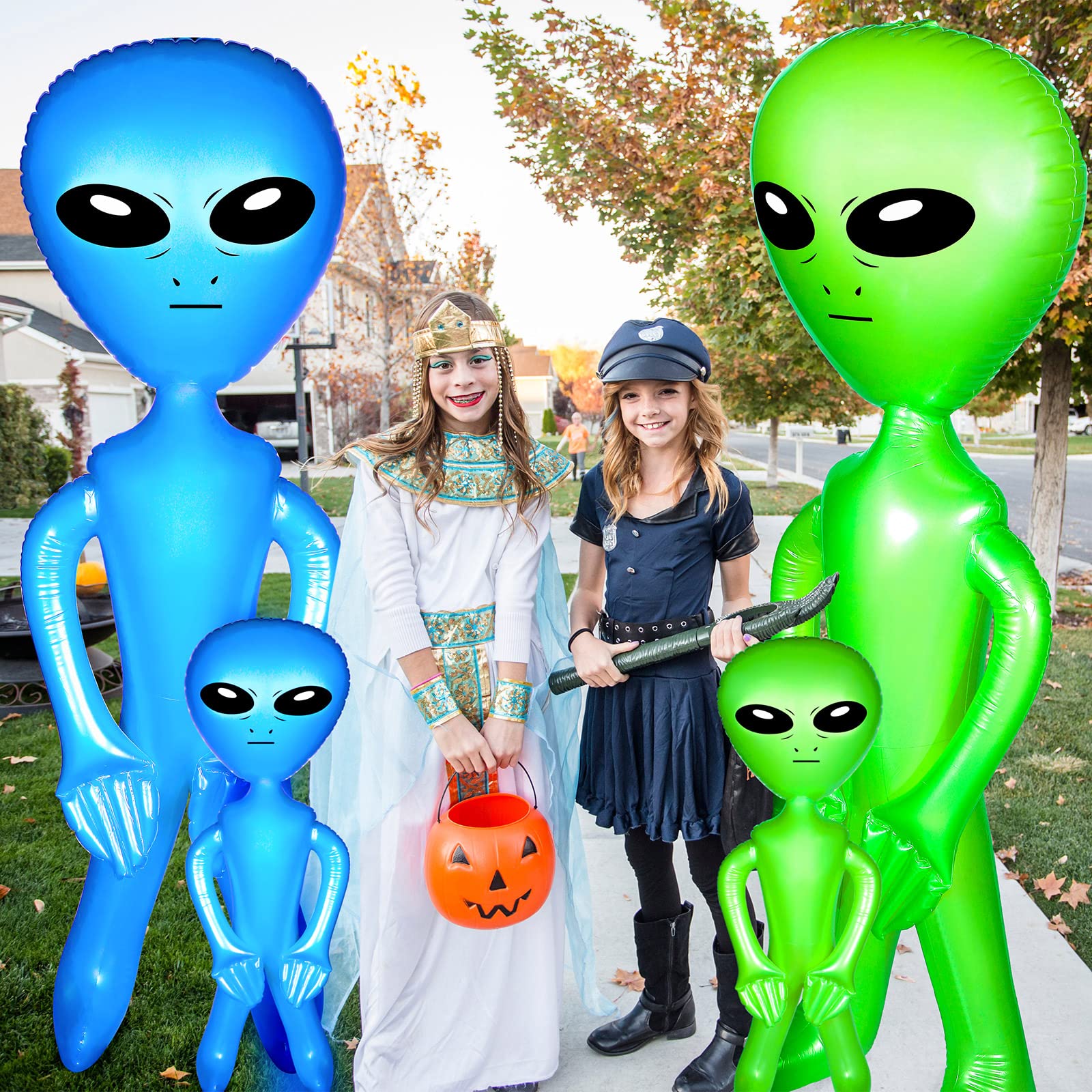 2 個インフレータブルエイリアンインフレータブルおもちゃハロウィン感謝祭の装飾エンターテイメントやクリスマスパーティーギフト