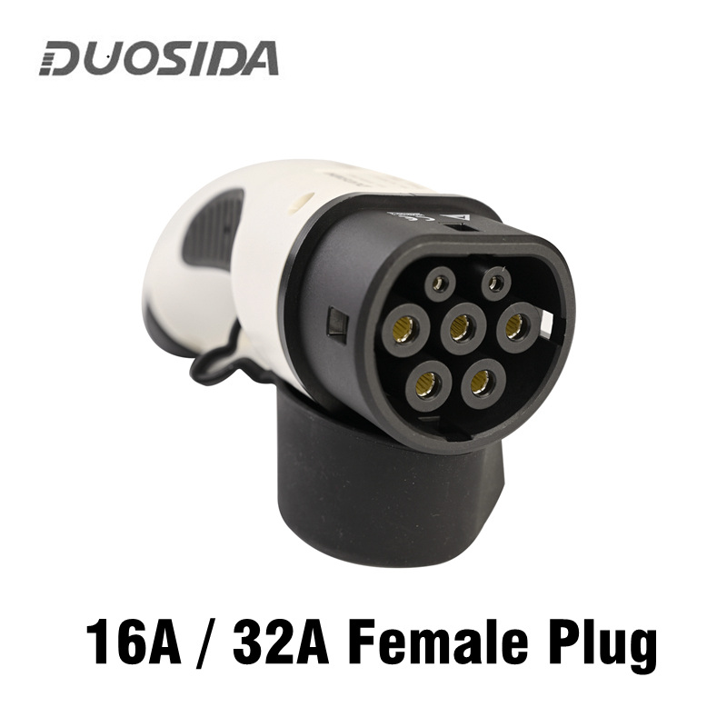 Duosida 16A 32A タイプ 2 EV 側 IEC62196 欧州標準プラグ 1 相 3 相 IEC メス AC プラグ EV 充電ケーブルなし