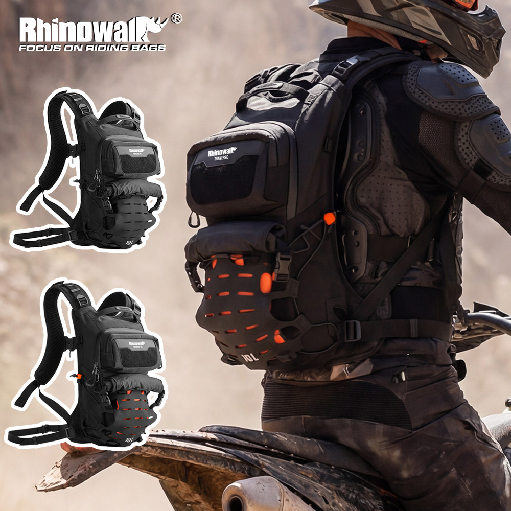 Rhinowalk オートバイバックパック防水磁気クイックリリース乗馬アドベンチャー戦術的なバッグとレインカバー荷物アクセサリー